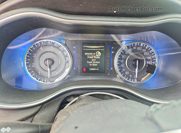 1C3CCCAB9GN127188 2016 CHRYSLER 200 Серый Вид задних сидений