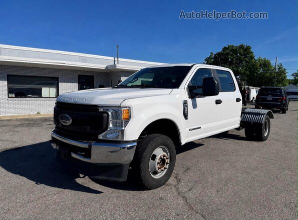 1FD8W3HTXMEC75168 2021 FORD F350 White Задня права чверть