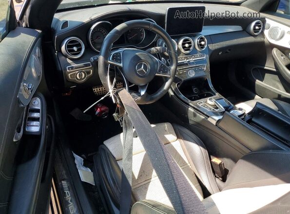WDDWK8GB9JF704146 2018 MERCEDES-BENZ C-CLASS Blue Instrument cluster view