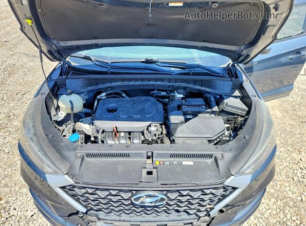 KM8J33AL8KU915255 2019 HYUNDAI TUCSON Blue Vista de la etiqueta del VIN