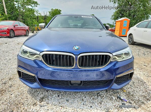 WBAJB9C59JB049338 2018 BMW M5 Синий Вид сзади
