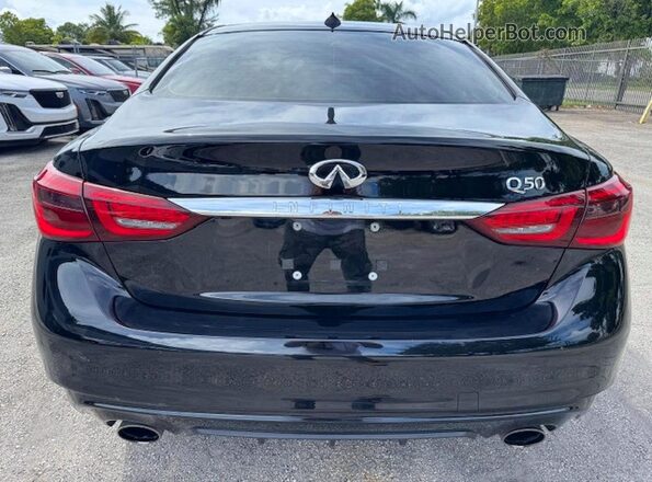 JN1EV7AP1MM701174 2021 INFINITI Q50 Black Widok wnętrza z przodu