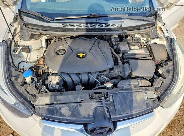 5NPDH4AE3GH739291 2016 HYUNDAI ELANTRA White Widok komory silnika