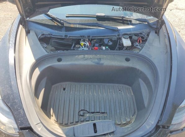 5YJ3E1EA2NF187191 2022 TESLA MODEL Черный Вид подкапотного пространства