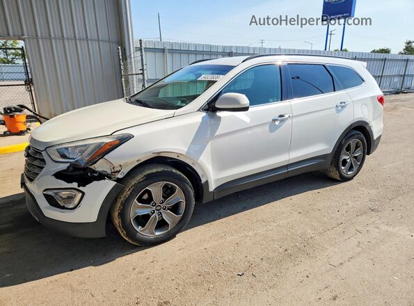 KM8SM4HF9GU154394 2016 HYUNDAI SANTA White Trasero izquierdo