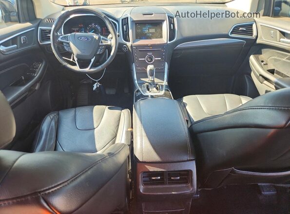 2FMPK4K96GBB83338 2016 FORD EDGE Черный Вид щитка приборов