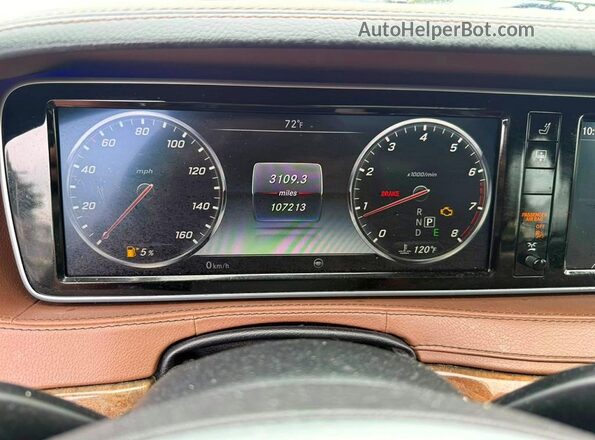WDDUG8FB0HA304445 2017 MERCEDES-BENZ S Белый Вид задней части салона