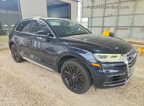 WA1BNAFY7J2178694 2018 AUDI Q5 Blue Front view