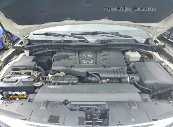 JN8AZ2NF3G9610455 2016 INFINITI QX80 White VIN կոդի պիտակի տեսք