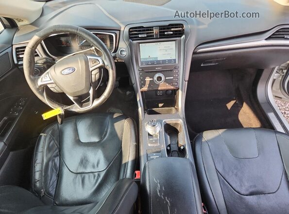 3FA6P0RU9KR187565 2019 FORD FUSION Серебряный Вид щитка приборов