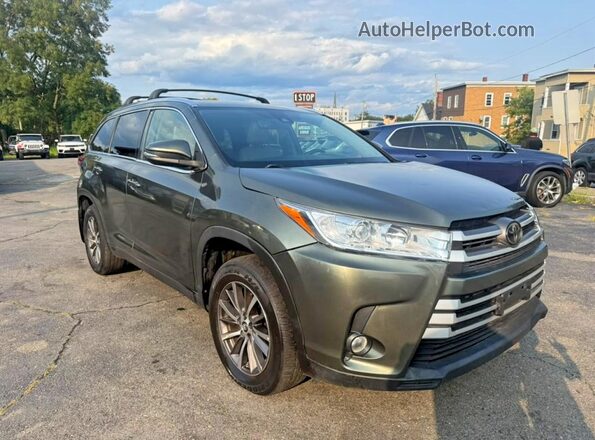 5TDJZRFH2KS968824 2019 TOYOTA HIGHLANDER Green Դիմացի տեսք