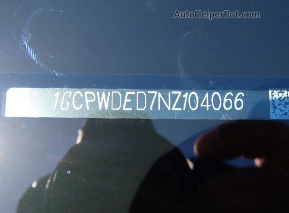 1GCPWDED7NZ104066 2022 CHEVROLET SILVERADO Gray უკანა სალონის ხედი