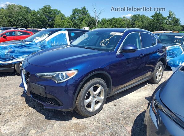 ZASFAKAN6J7B81313 2018 ALFA ROMEO STELVIO Blue Հետևի ձախ