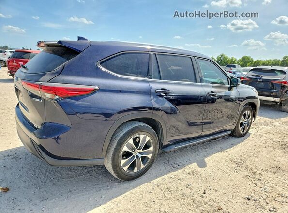 5TDGARAH0LS500214 2020 TOYOTA HIGHLANDER Blue Front right