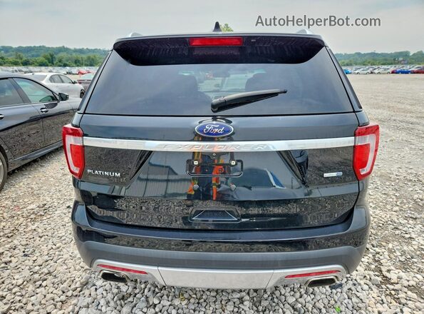 1FM5K8HTXGGC83582 2016 FORD EXPLORER Black Вид салону спереду