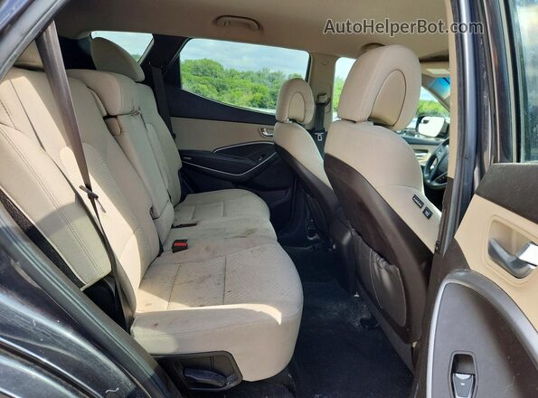 5XYZT3LB4JG565523 2018 HYUNDAI SANTA Gray უკანა სალონის ხედი