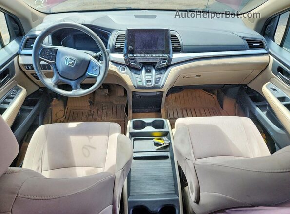5FNRL6H54LB004561 2020 HONDA ODYSSEY Maroon Vista del cuadro de instrumentos