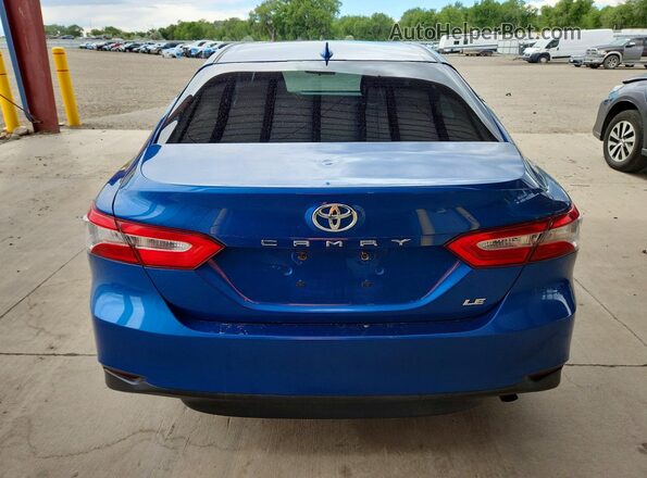4T1B11HK6KU235852 2019 TOYOTA CAMRY Blue Widok wnętrza z przodu