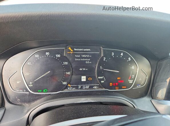 3MW5R1J06M8B82263 2021 BMW 3 SERIES White Vista de los asientos traseros
