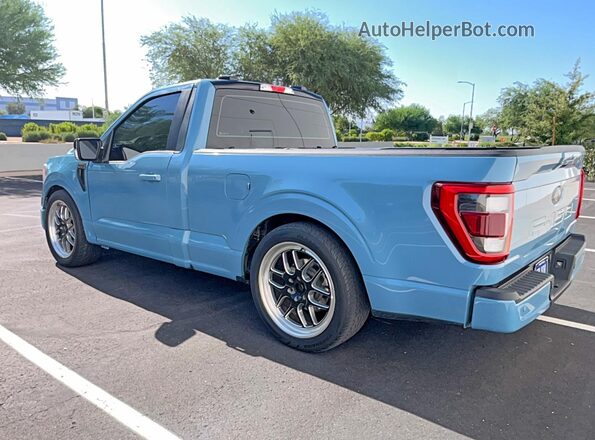 1FTMF1C54PKF13263 2023 FORD F150 Blue Передня права чверть