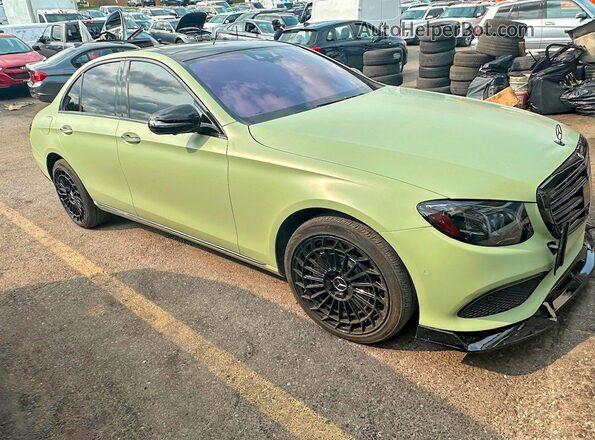 WDDZF6GB4JA353567 2018 MERCEDES-BENZ E-CLASS Зеленый Задняя левая четверть