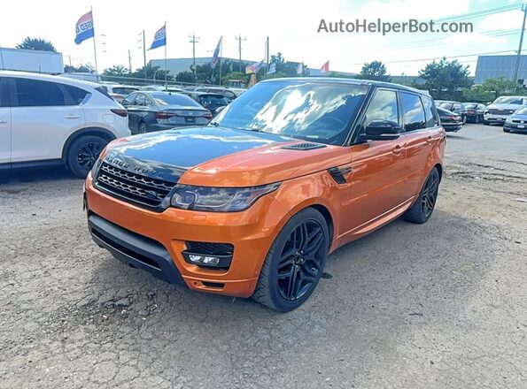 SALWR2KF3GA121731 2016 LAND ROVER RANGE Orange Rear right