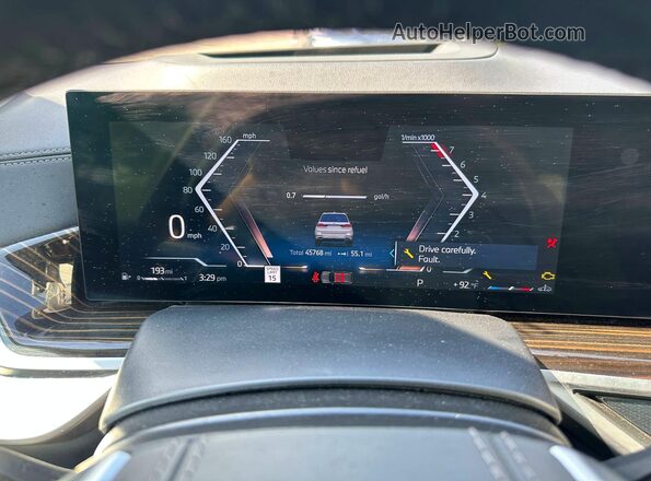 5UX23EM07S9Y27594 2025 BMW X7 White Вид наклейки з VIN-кодом