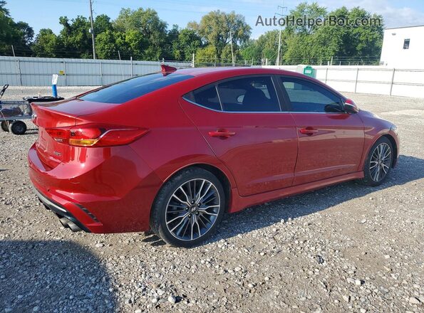 KMHD04LB3JU544939 2018 HYUNDAI ELANTRA Red Przód prawy