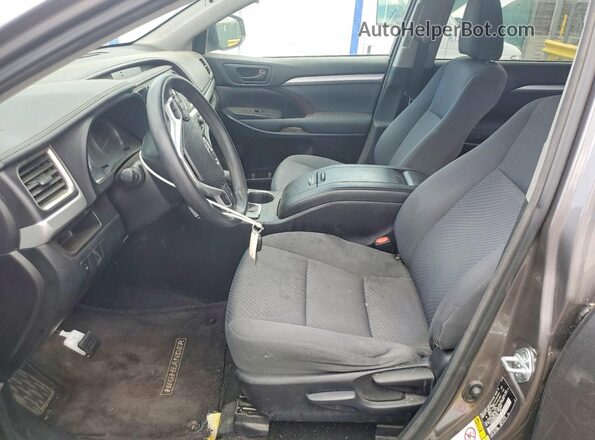 5TDZARFH3GS021163 2016 TOYOTA HIGHLANDER Gray Առջևի վահանակի տեսք