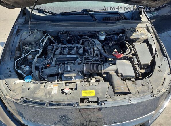 1HGCV1F38KA045501 2019 HONDA ACCORD Black Widok komory silnika