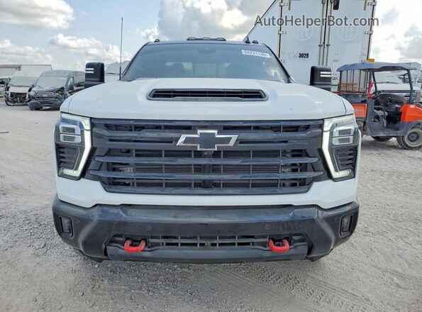 2GC4KTEY1S1132915 2025 CHEVROLET SILVERADO White Вид ззаду