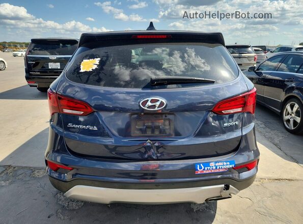 5XYZT3LB7HG410961 2017 HYUNDAI SANTA Blue Вид салону спереду