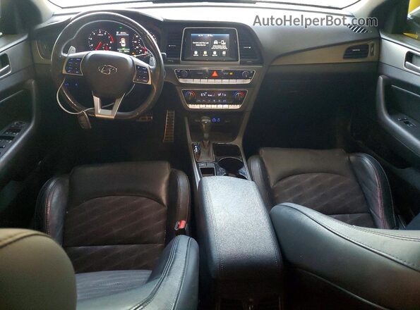 5NPE34AF2JH712392 2018 HYUNDAI SONATA Silver ხელსაწყოთა პანელის ხედი