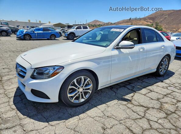 55SWF4JB0GU165931 2016 MERCEDES-BENZ C-CLASS White Rear left