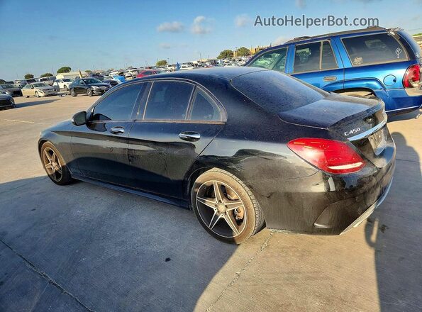 55SWF6EB1GU126786 2016 MERCEDES-BENZ C Black უკანა მარჯვენა