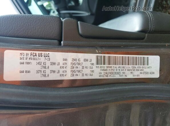 1C4RJFAG5KC853823 2019 JEEP GRAND Gray Սալոնի 360 աստիճան տեսք
