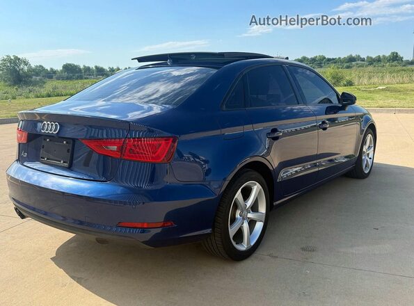 WAUA7GFF8G1019143 2016 AUDI A3 Blue Front view