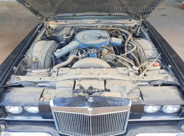 6Y89A822943 1976 LINCOLN CONTINENTA Black Widok komory silnika