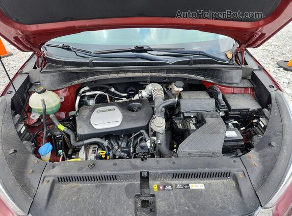 KM8J3CA23JU608937 2018 HYUNDAI TUCSON Burgundy Вид наклейки з VIN-кодом