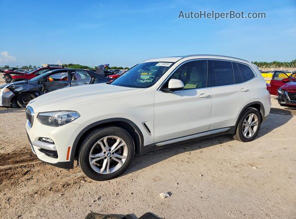 5UXTR7C51KLF27065 2019 BMW X3 White Rear left