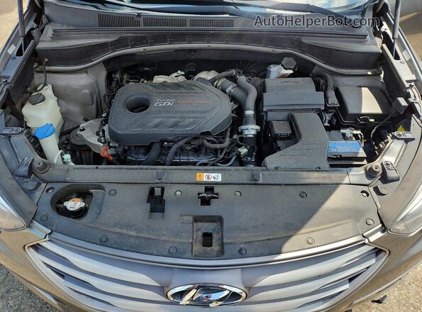 5XYZWDLA5JG506873 2018 HYUNDAI SANTA FE Gray VIN sticker view
