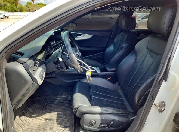WAUENAF4XHN016256 2017 AUDI A4 White Dashboard view