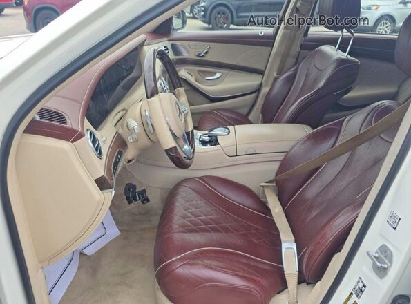 WDDUG8DB7JA369186 2018 MERCEDES-BENZ S White Vista de la etiqueta del VIN
