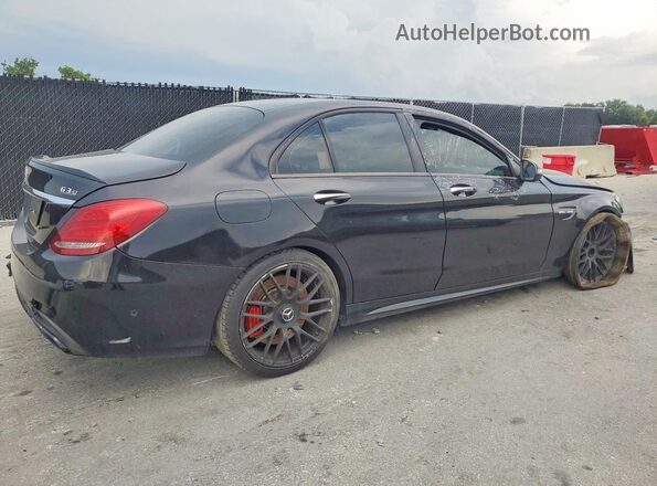 55SWF8HB1GU102365 2016 MERCEDES-BENZ C Black Przód prawy