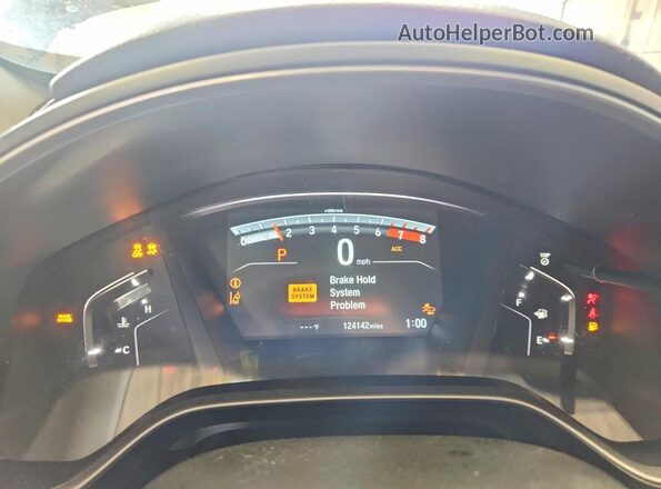 2HKRW2H96KH654902 2019 HONDA CR-V Black Vista de los asientos traseros