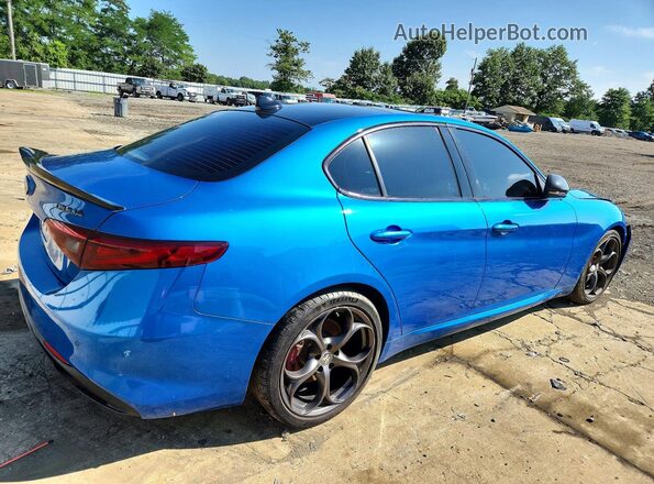 ZARFAMBN5K7611956 2019 ALFA ROMEO GIULIA Blue Przód prawy
