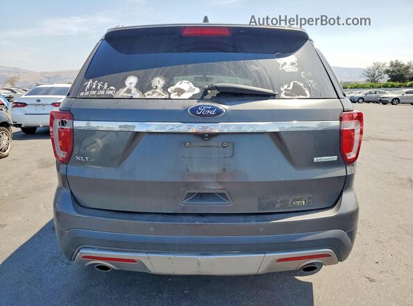 1FM5K7DH2HGB15156 2017 FORD EXPLORER Серый Вид салона спереди