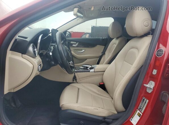 55SWF4JB2GU125155 2016 MERCEDES-BENZ C Red Առջևի վահանակի տեսք