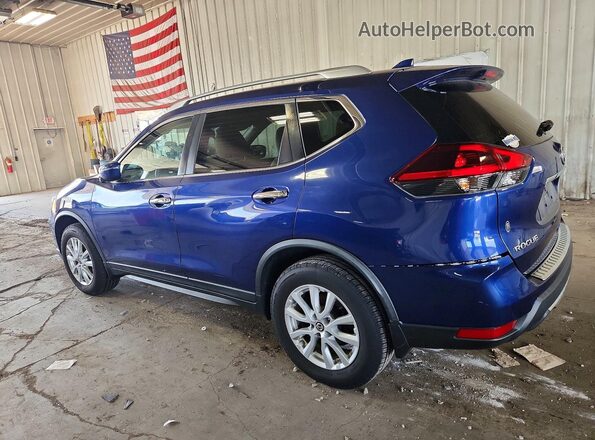 KNMAT2MV1JP597441 2018 NISSAN ROGUE Blue Trasero derecho