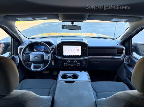 1FTEW3KP3SKE55237 2025 FORD F150 Black Вид задніх сидінь